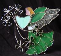 GUIDING SHAMROCK ANGEL VOTIVE